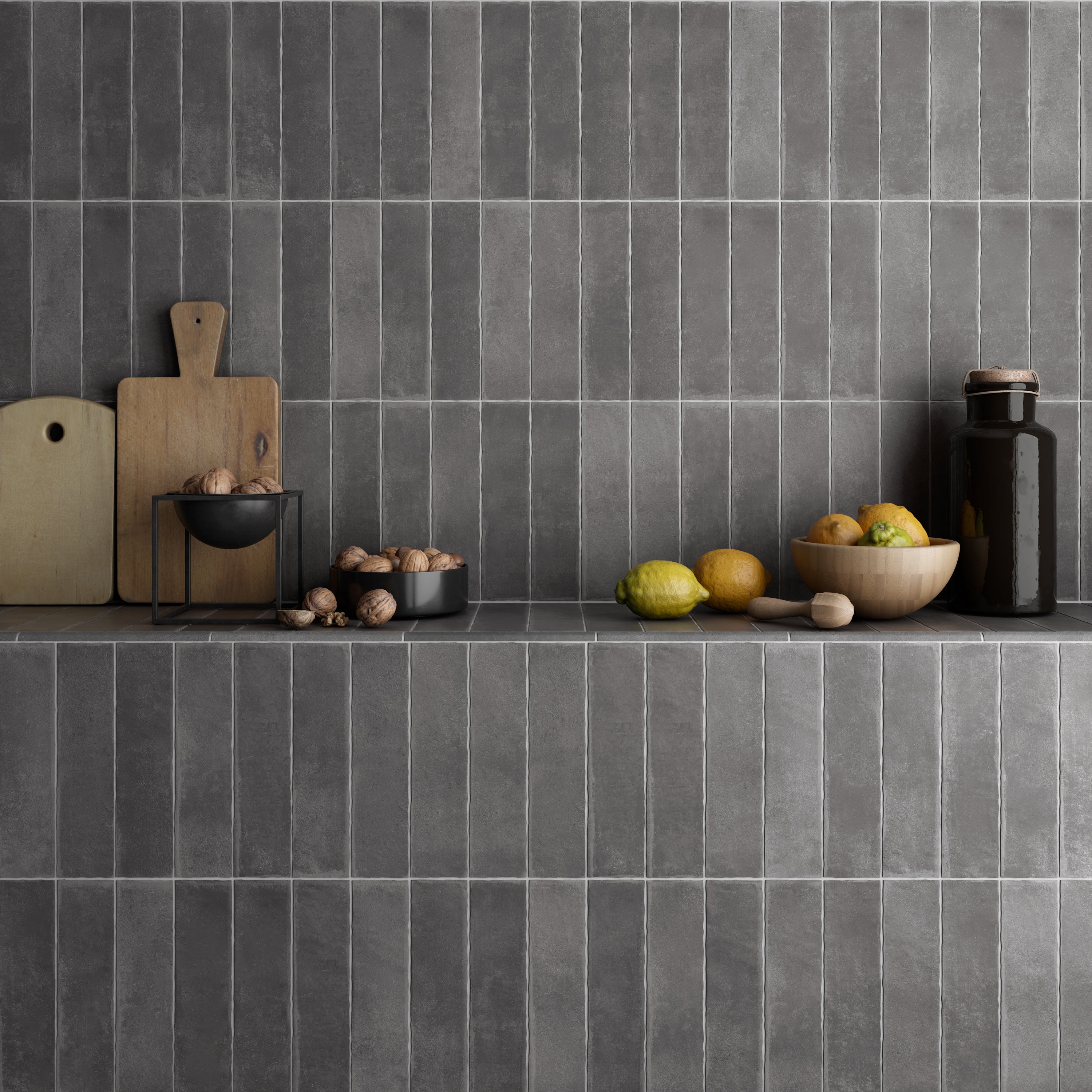 ARGILE | DARK MATT | SUBWAY | 60X246X9MM