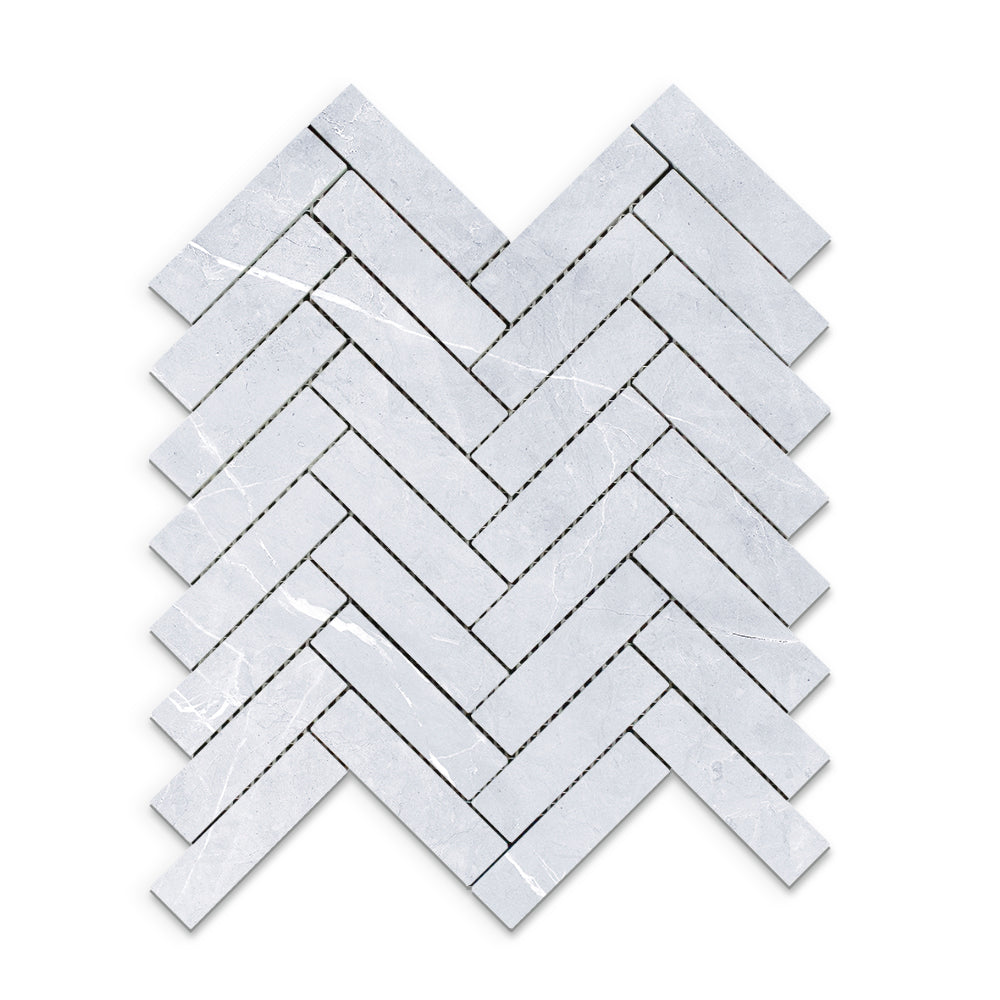BRACCA | BIANCO | HERRINGBONE MOSAIC SHEET |287X281MM