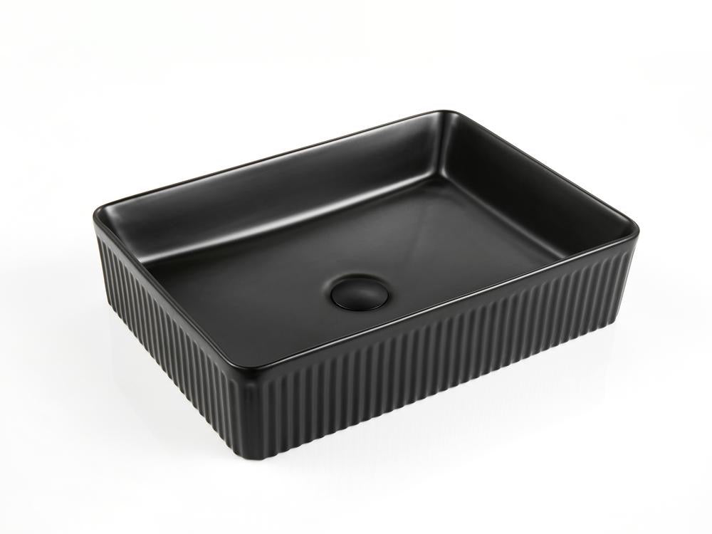 FLUTED RECTANGULAR BASIN | 580X350