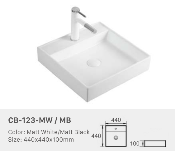 BASIN | MATT BLACK | CB-123-MB
