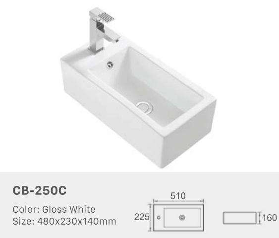 BASIN | GLOSS WHITE | CB-250C